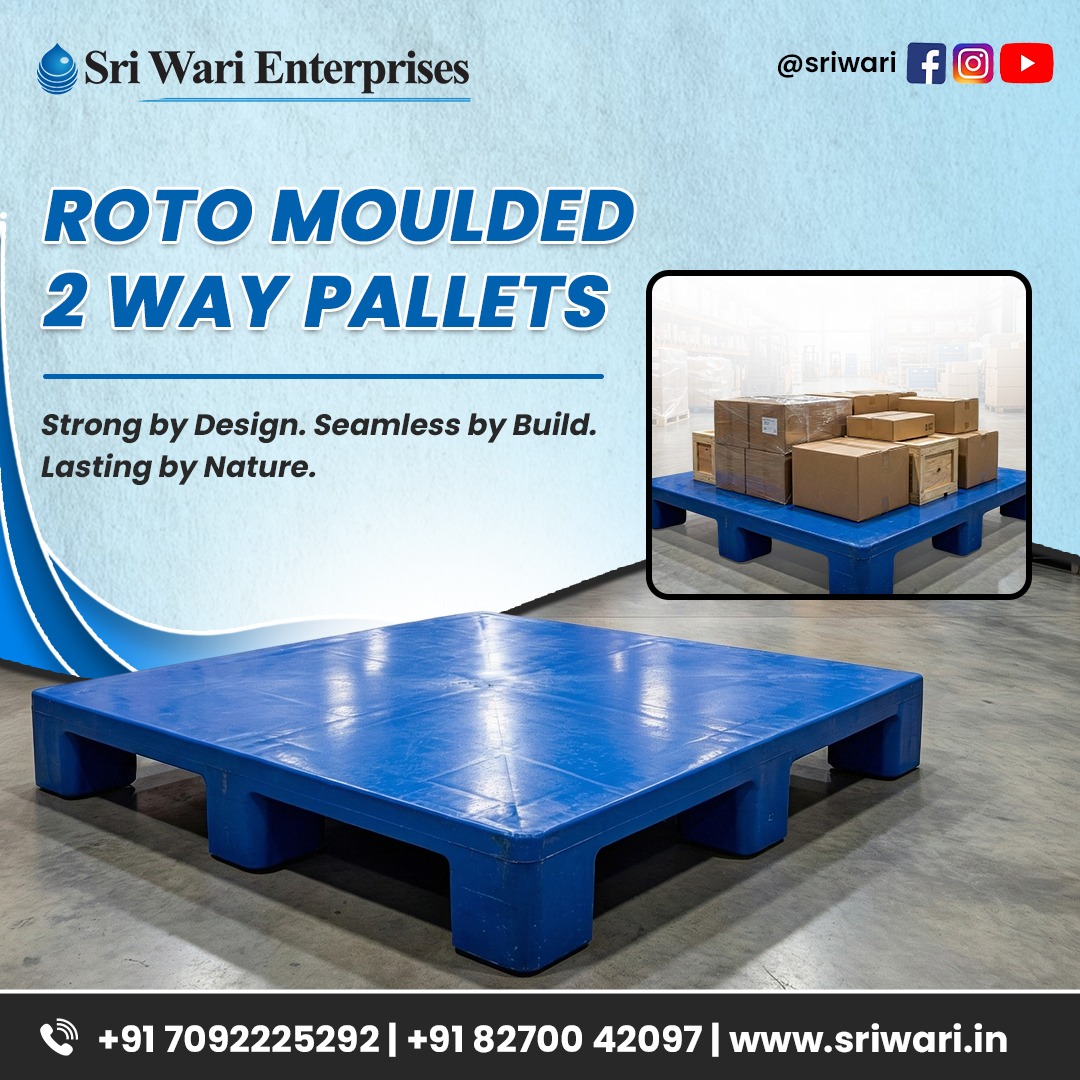 Roto Moulded 2 Way Plastic Pallet Suppliers in Coimbatore